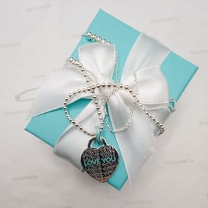 Tiffany & Co. Large Love Charm w/ Enamel Jump Ring Mixed Bead 28-30" Necklace Au